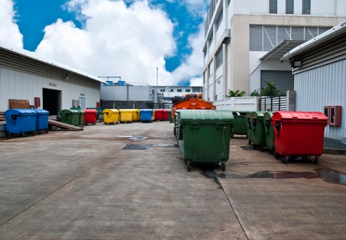 Sorting commercial recyclables at a local transfer station