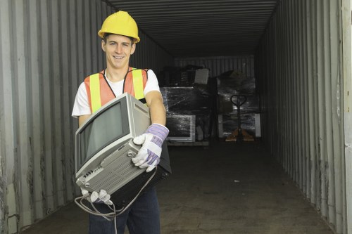 Urban street waste removal in Woking